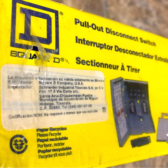 Square D NSB FP221R Pull-Out Disconnect Switch EA - Picture 5 of 6
